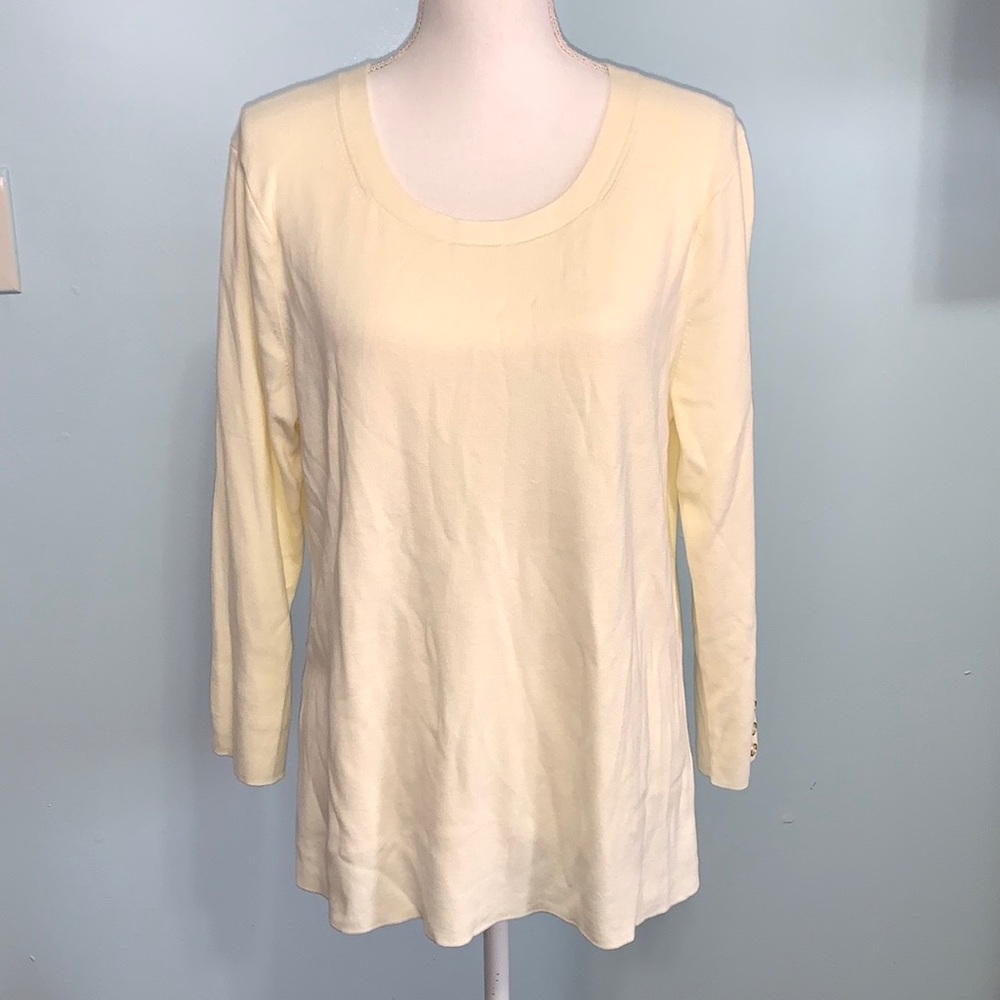 Talbots Crewneck Sweater Beige Size XL